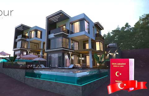 Luxurious Villas in Kargicak – Your Gateway to Turkish Citizenship