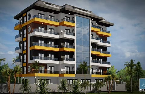 Moderne 2+1 Duplex-Wohnung mit atemberaubendem Ausblick im Viertel Çıplaklı in Alanya