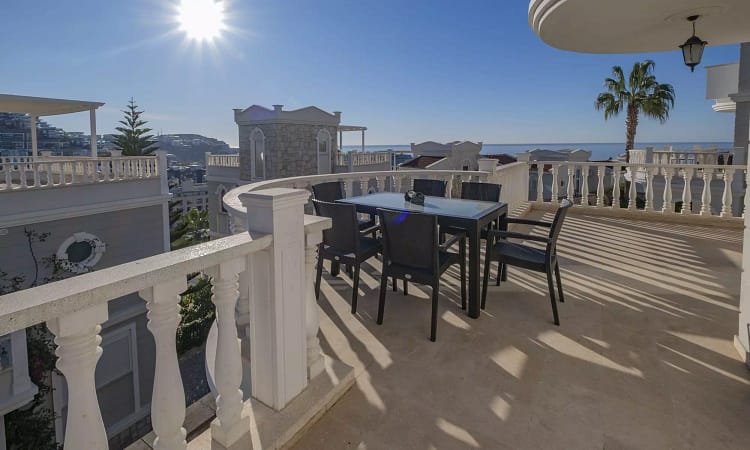 balcony and dinning table